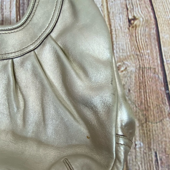 FINAL SALE‼️ Coach ergo gold Metallic leather bag - Picture 12 of 12